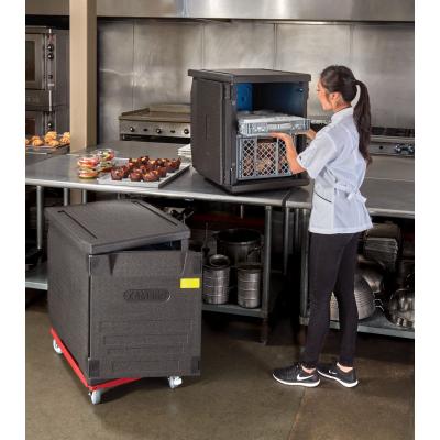 Termoizolační box Cam GoBox s předním plněním pro nádoby 600x400 mm, bez drážek, Cambro, 155 l, bez drážek, 155L, Černá,…